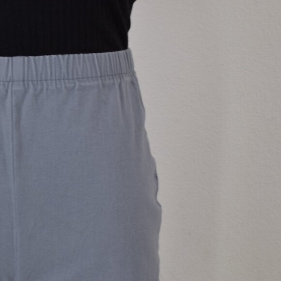 Vintage 90s Gray Stretch Crop Cotton/Spandex Pants | 24-28 waist - Picture 7 of 9